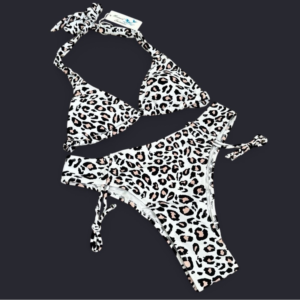 Animal Print 2 Piece Bikini Set